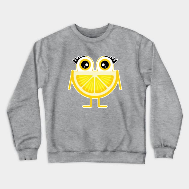 Funny Lemon Crewneck Sweatshirt by tjasarome